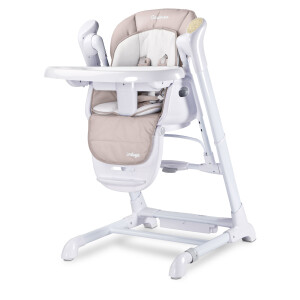 Scaun de masa cu leagan electric Caretero INDIGO 2 in 1 Beige